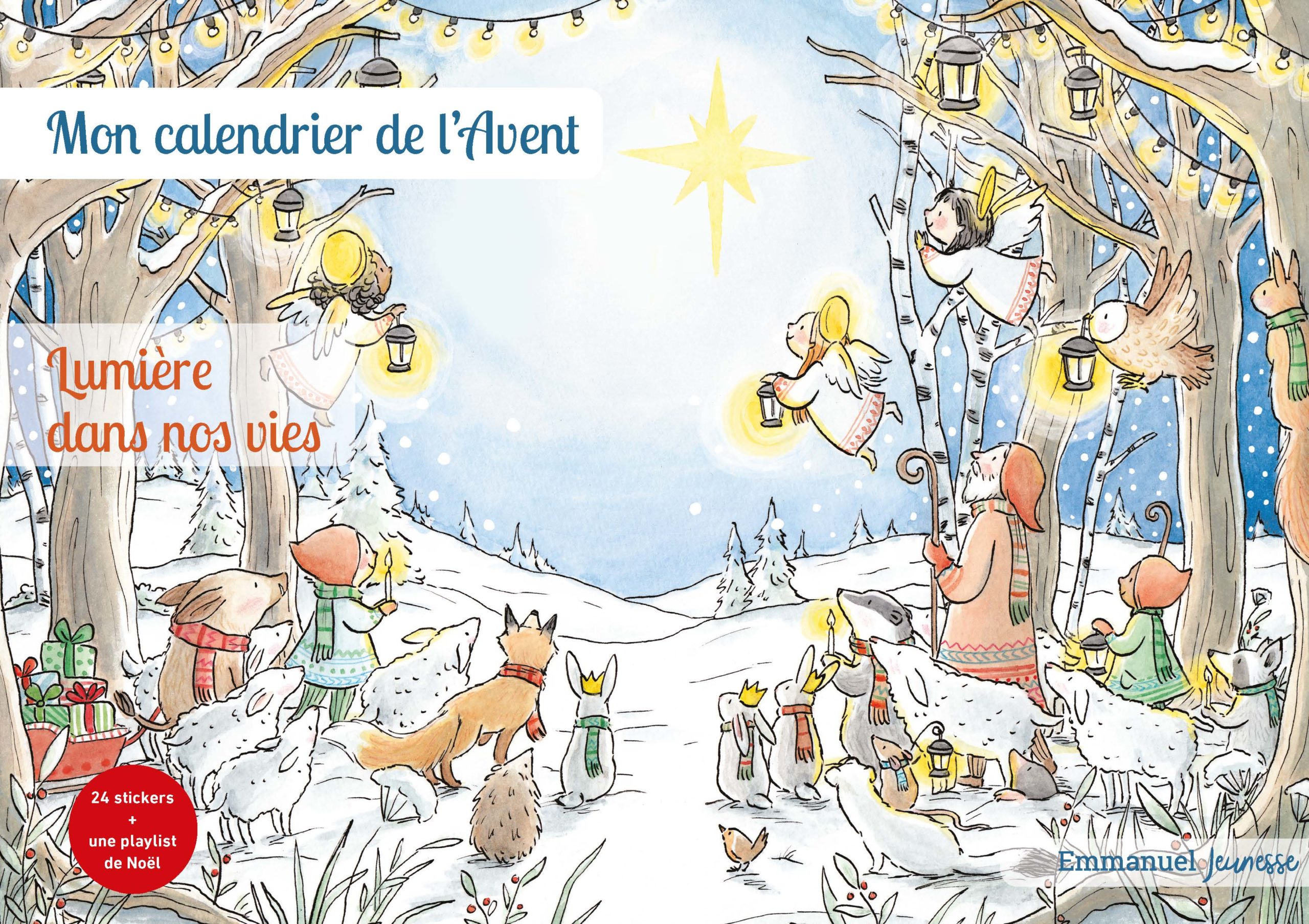 Mon calendrier de l'Avent Lumière dans nos vies Éditions Emmanuel